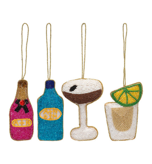 Cocktail Ornament Set of 4